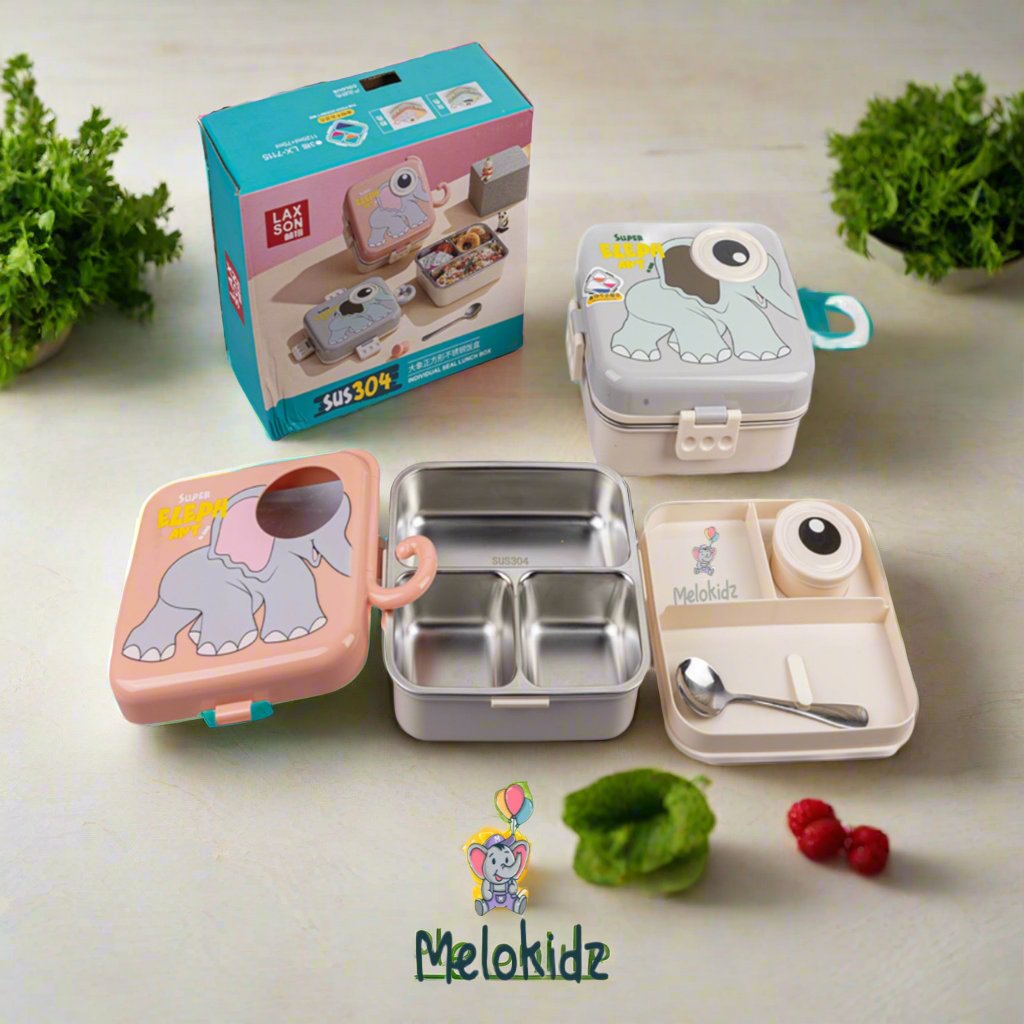 ANIMAL ADVENTURE BENTO LUNCHBOX - ELEPHANT