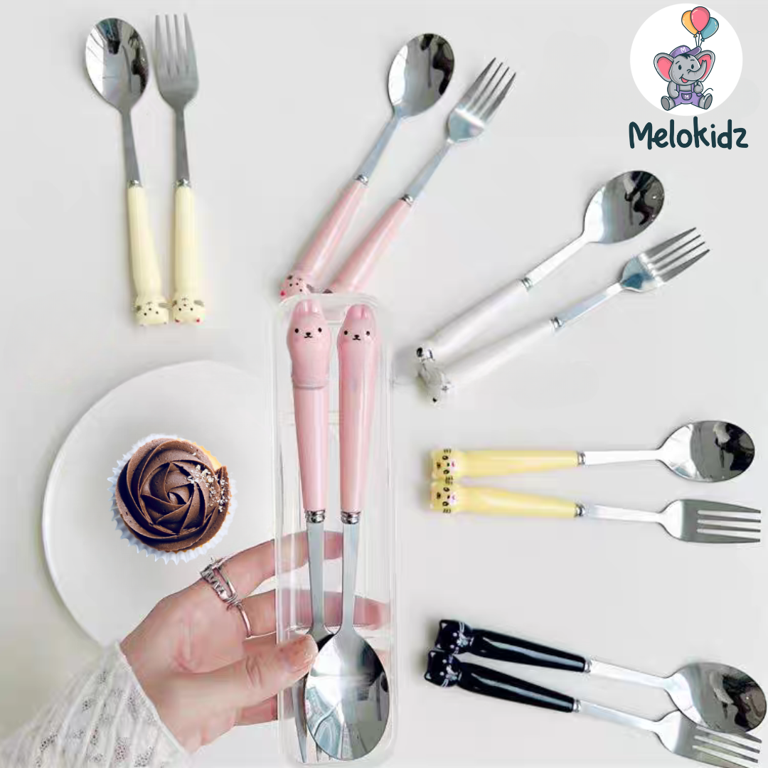 CAT CUTLERY SET