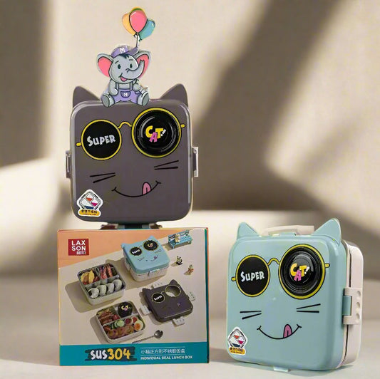 ANIMAL ADVENTURE BENTO LUNCH BOX - CAT