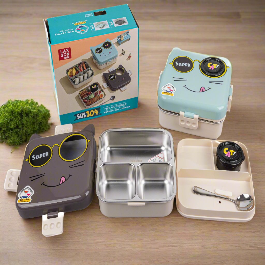 ANIMAL ADVENTURE BENTO LUNCH BOX - CAT